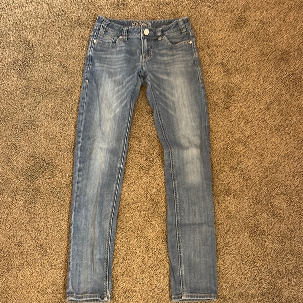 Rock & Roll Cowgirl Women's Light Blue Skinny Jeans